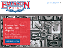 Tablet Screenshot of emersonpress.net